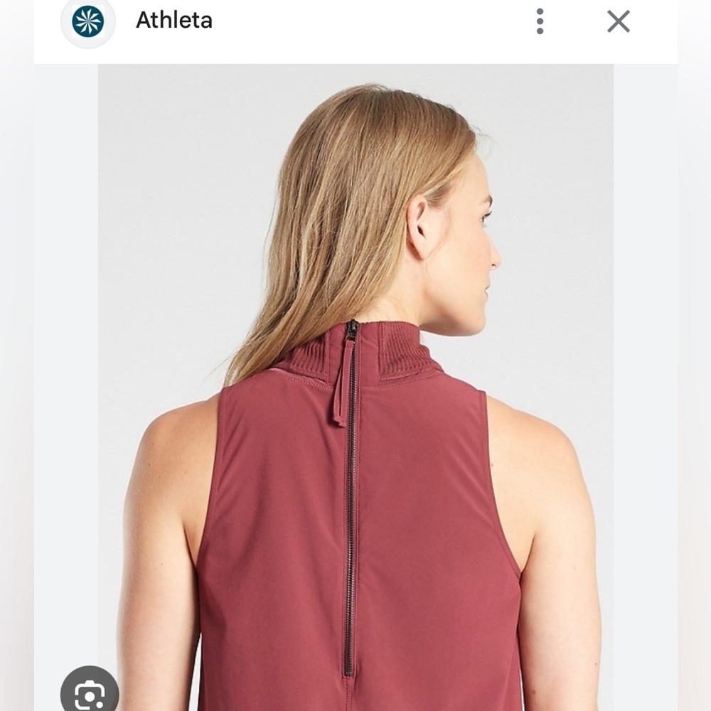 Athleta Initiative Dress, like new, modern, size XS, dark plum color - Picture 15 of 16